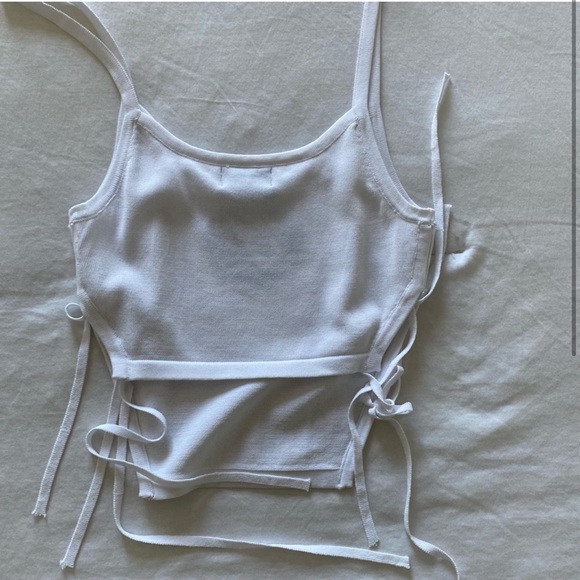 White fox boutique tie crop top xs - Picture 3 of 3